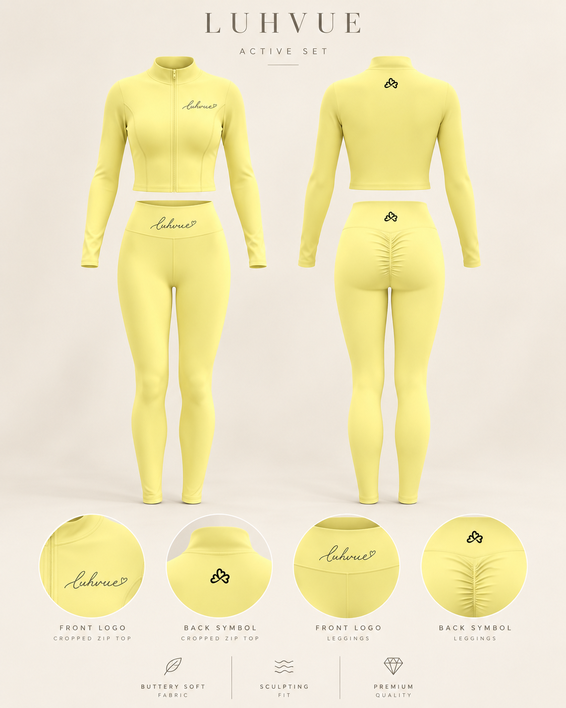 LUHVUE Signature Active Yoga Set